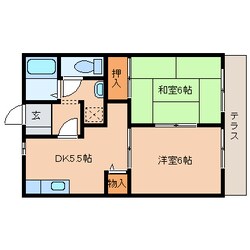 高の原駅 徒歩9分 1階の物件間取画像